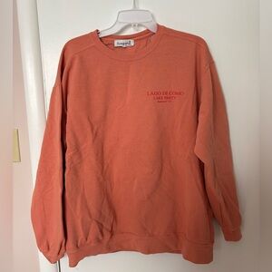 Firstport Lago di Como Orange Sweatshirt size XL
